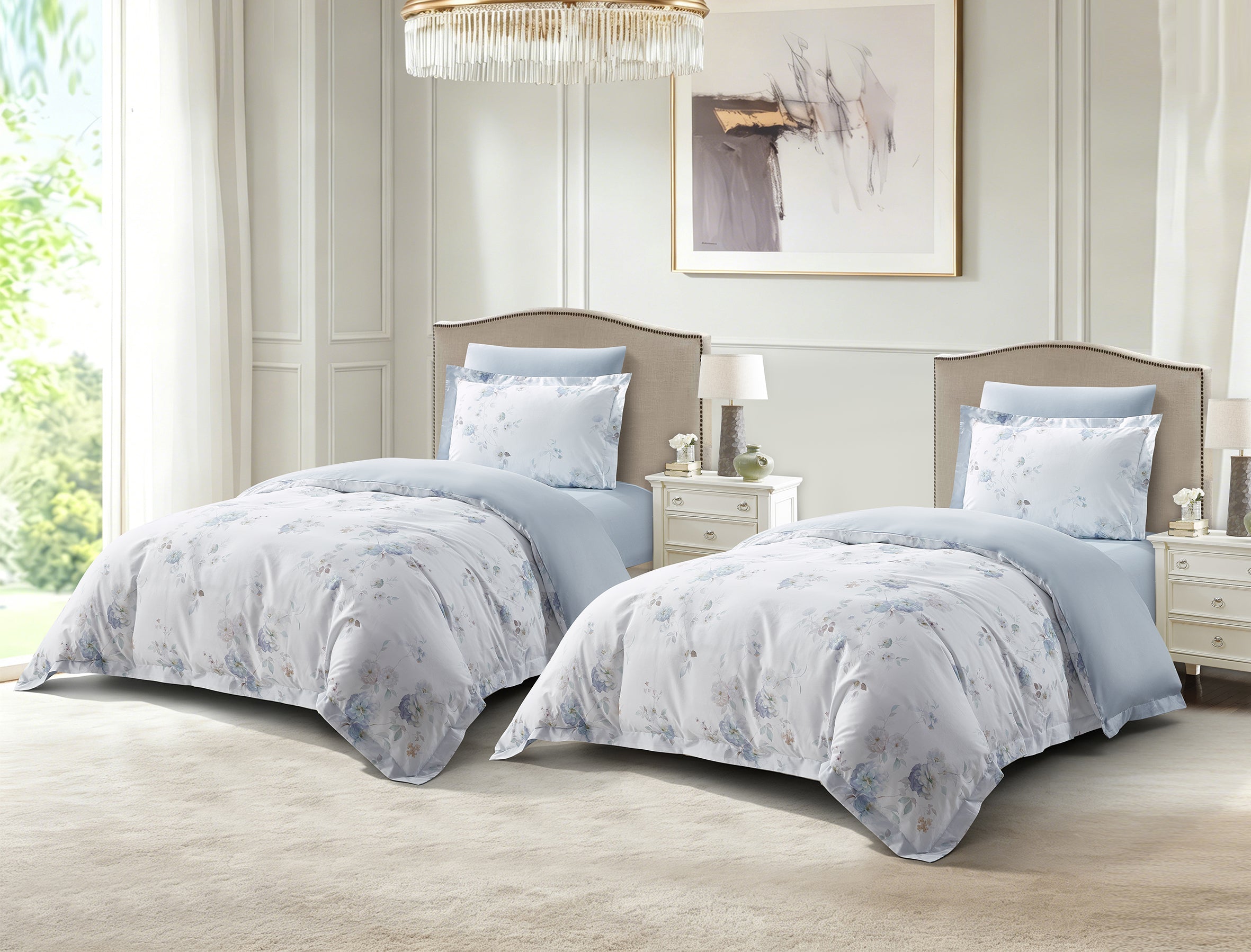 Petal Haze 8 Piece Bedding Set side view