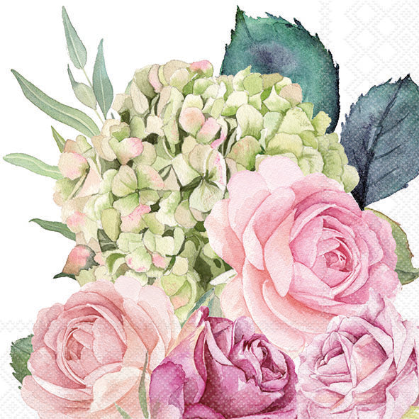 Rose Garden Lunch Napkin - 20 Count