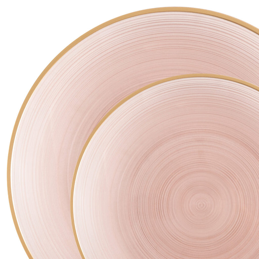 Crystal Design Combo Plates 7" & 10" - 32 Count - Rose