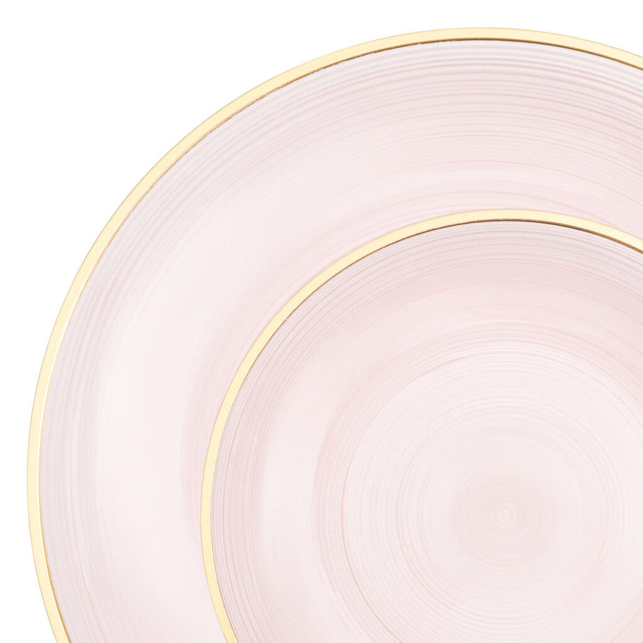 Crystal Design Pink Transparent with Gold Rim - The Closeout Connection