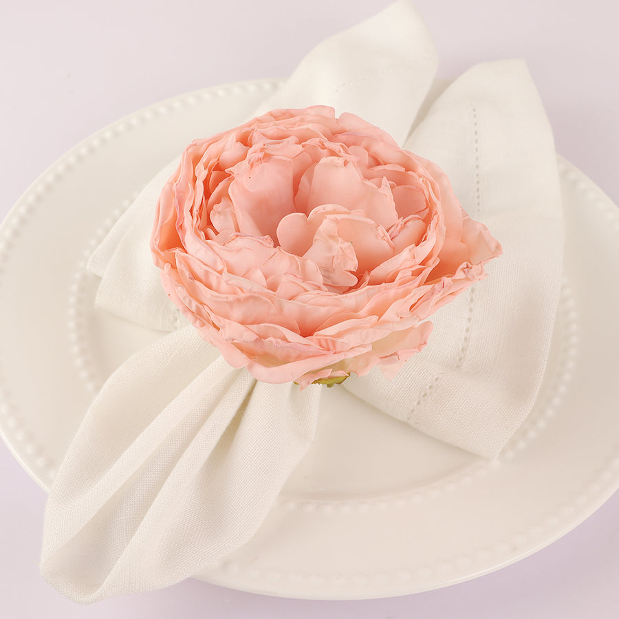 Pink Flower Napkin Rings - The Closeout Connection