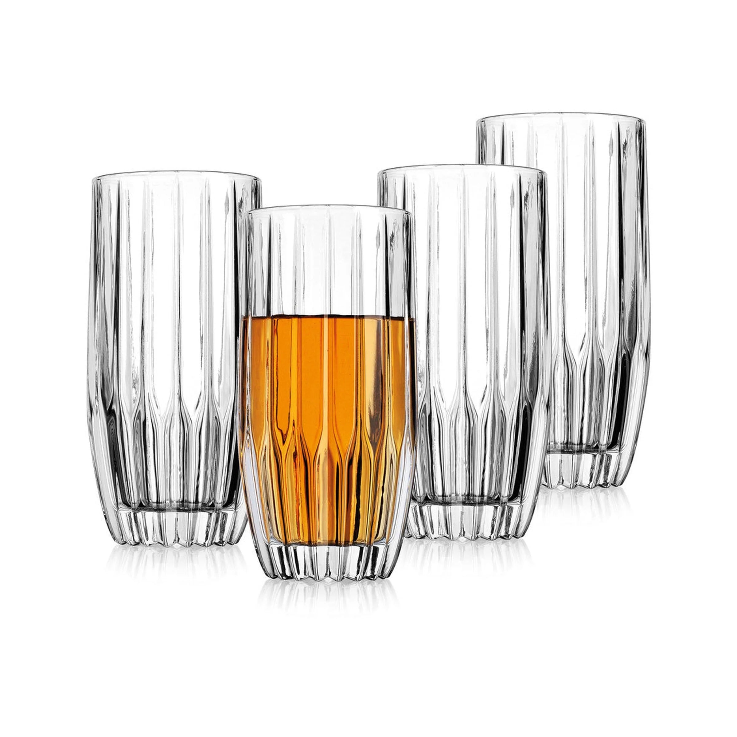 Godinger Pleat Highball Glasses - 4 Count
