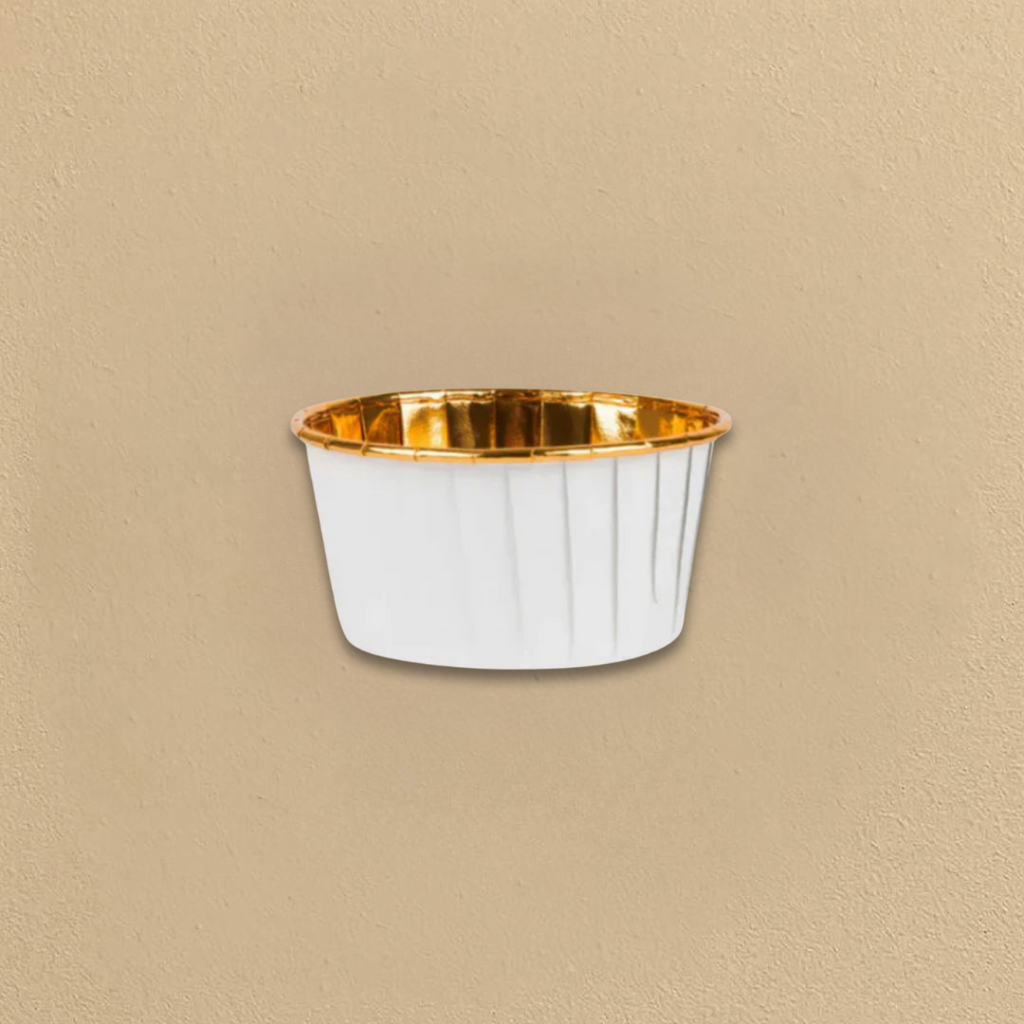 Pleated Baking Cup White Paper/Foil - 16 Count
