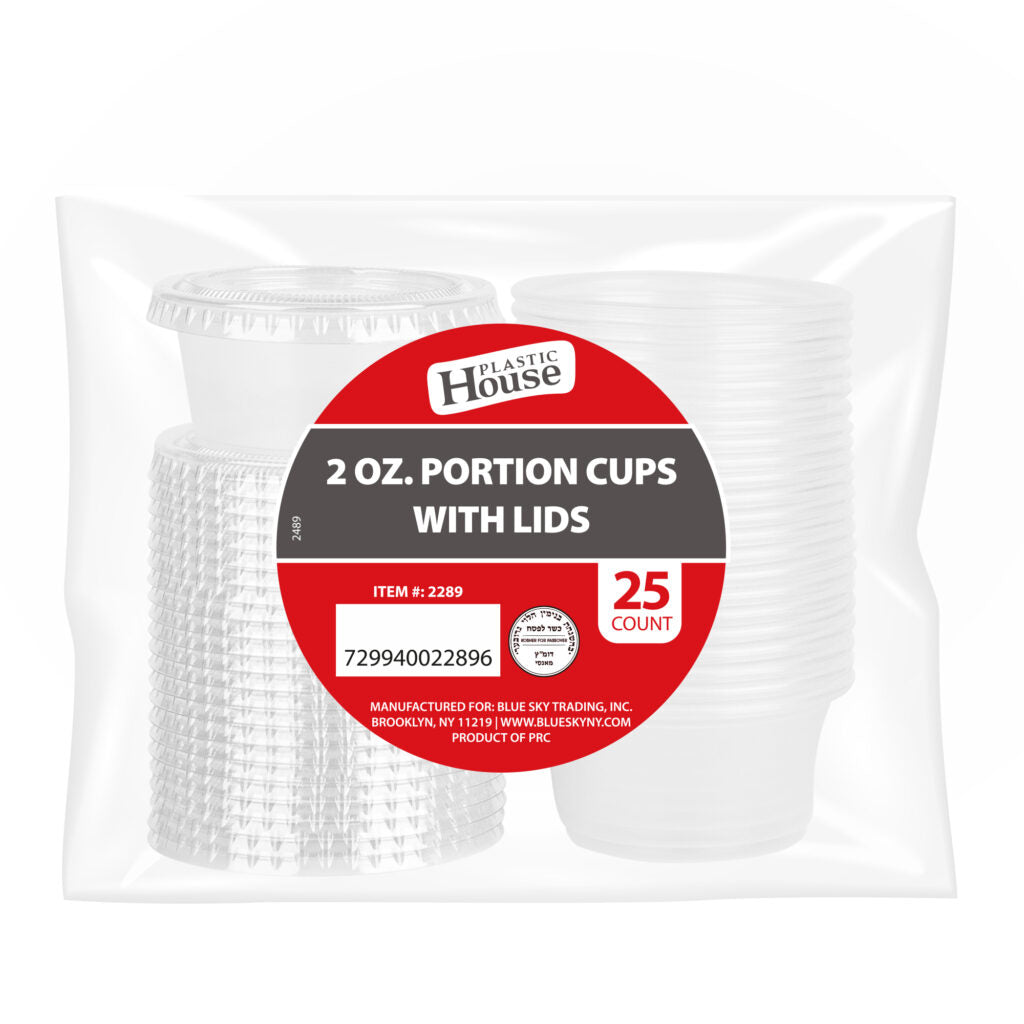 Portion Cups with Lids - 25 ct