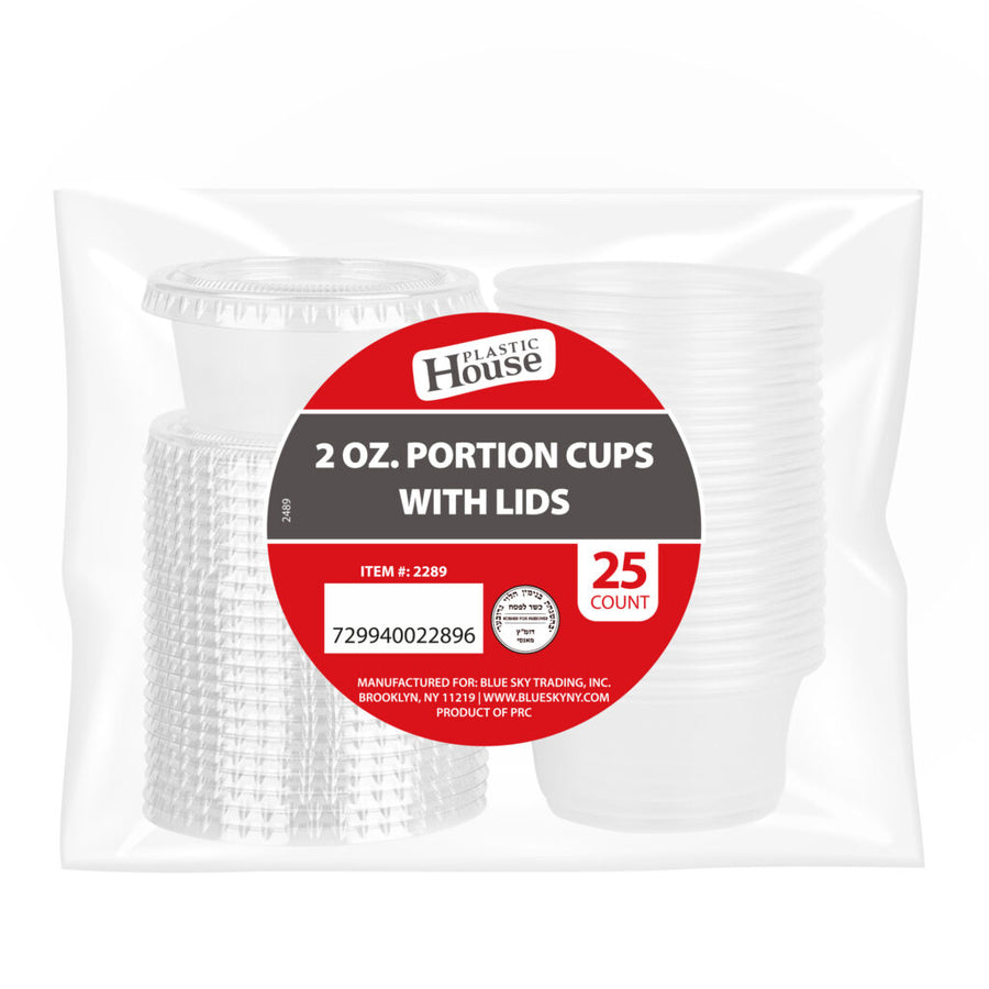 Portion Cups with Lids - 25 ct - The Closeout Connection