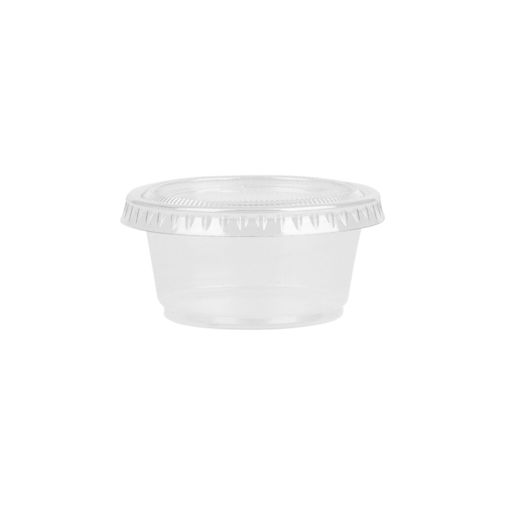Portion Cups with Lids - 25 ct