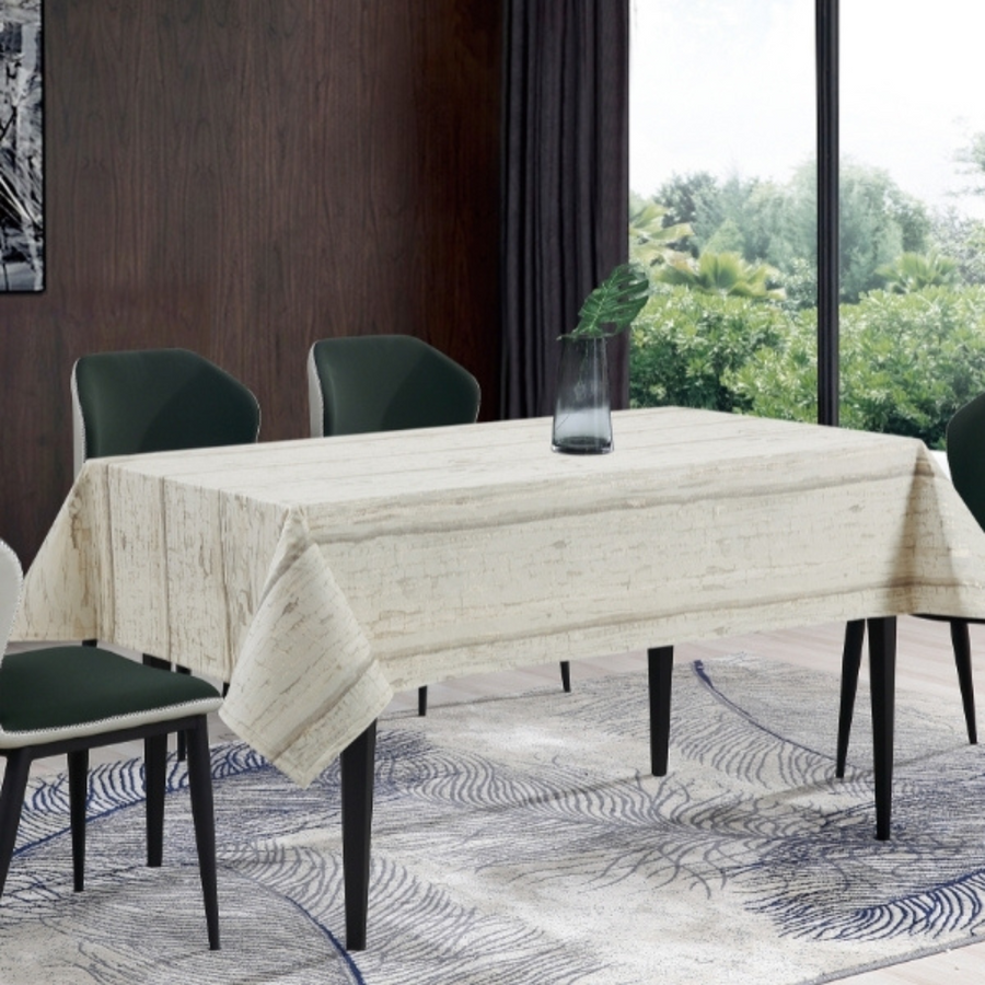 Portoro Ivory with Gold Velvet Tablecloth - The Closeout Connection