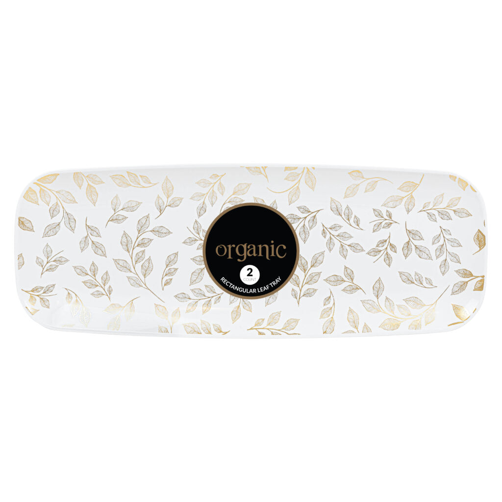 Organic Rectangle Tray 17.5″ Leaves - The Closeout Connection#Color_Leaves