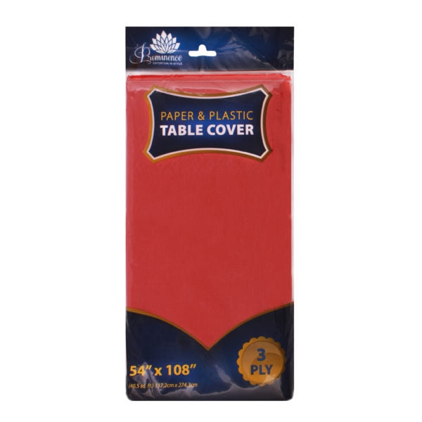 Paper & Plastic Table Cover - The Closeout Connection