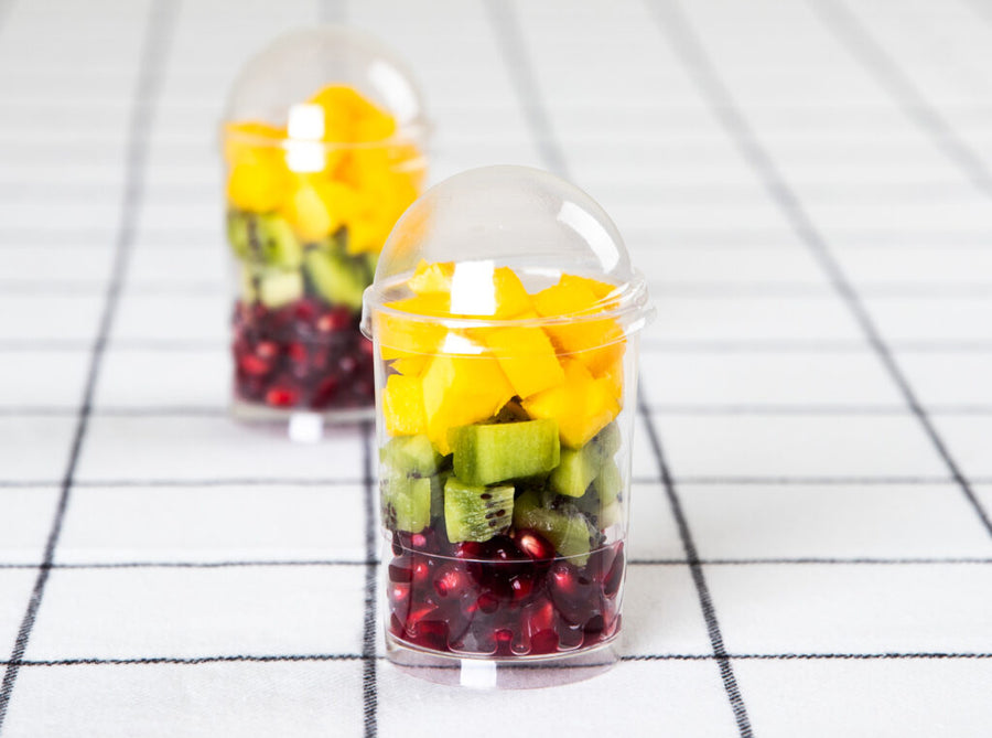 Round Cups With Dome Lids - 10 Count - The Closeout Connection