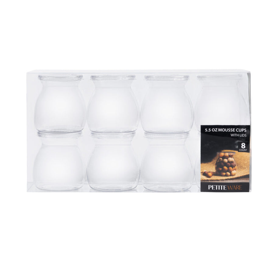 Round Mousse Cups With Snap Lid - 8 Count - The Closeout Connection