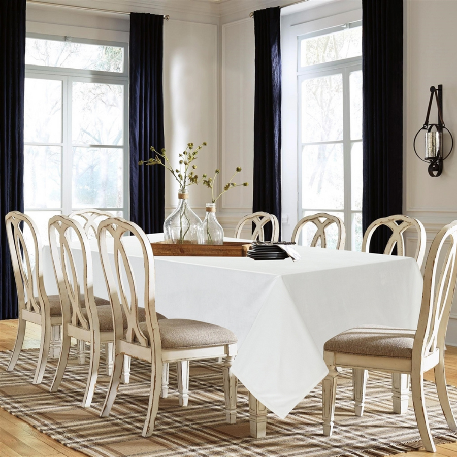 Santa Monica White Tablecloth - The Closeout Connection