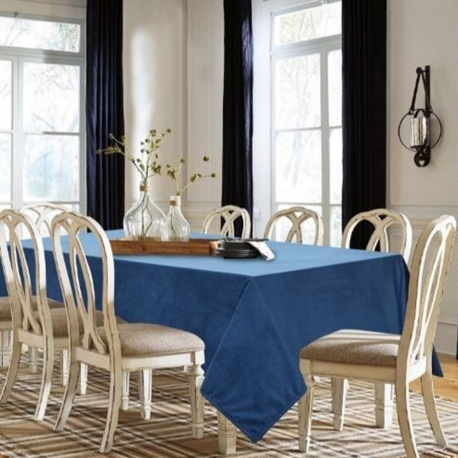 Santa Monica Navy Blue Tablecloth - The Closeout Connection