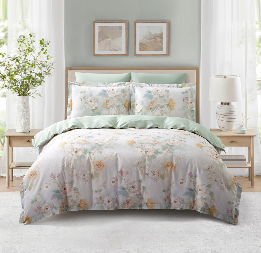 Sage Bloom 8 Piece Bedding Set
