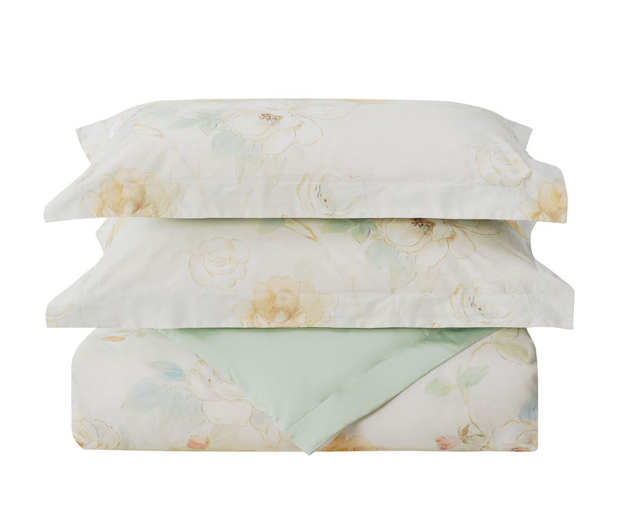 Sage Bloom 8 Piece Bedding Set stacked set