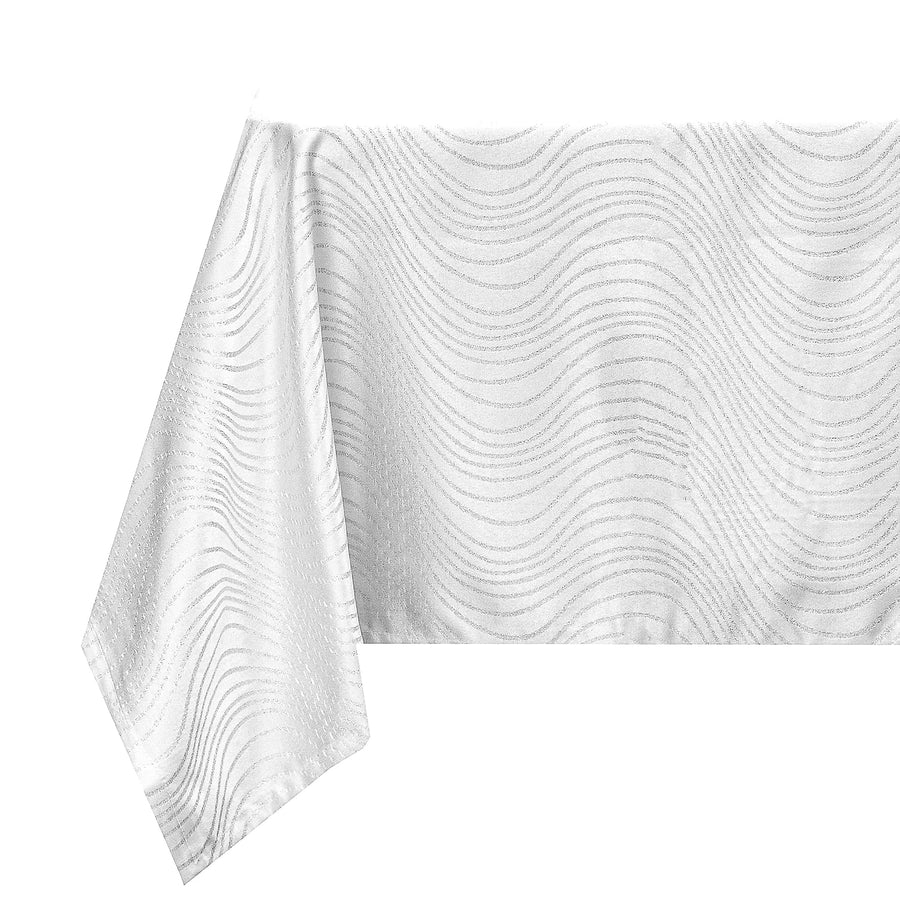 Saratoga Silver Tablecloth - The Closeout Connection