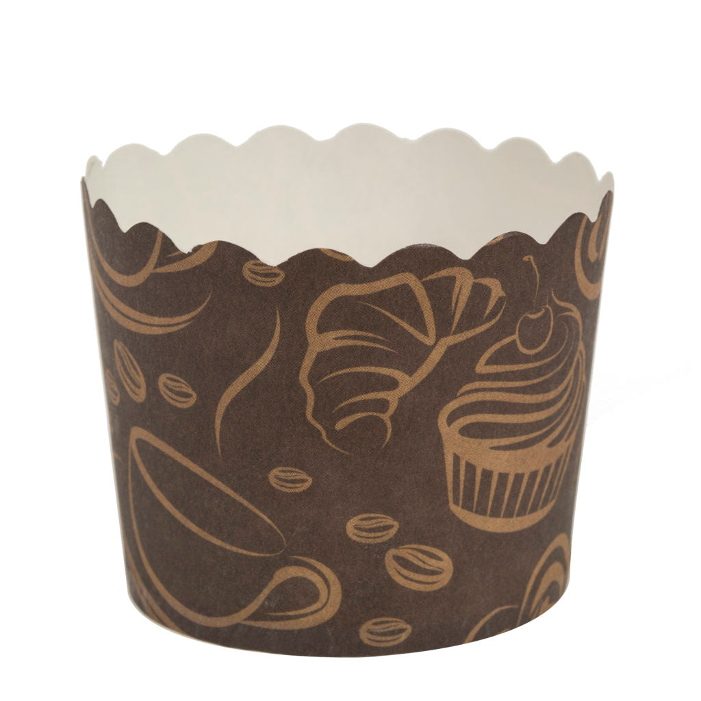 Scalloped coffee Large Baking Cup - 16 Count - The Closeout Connection