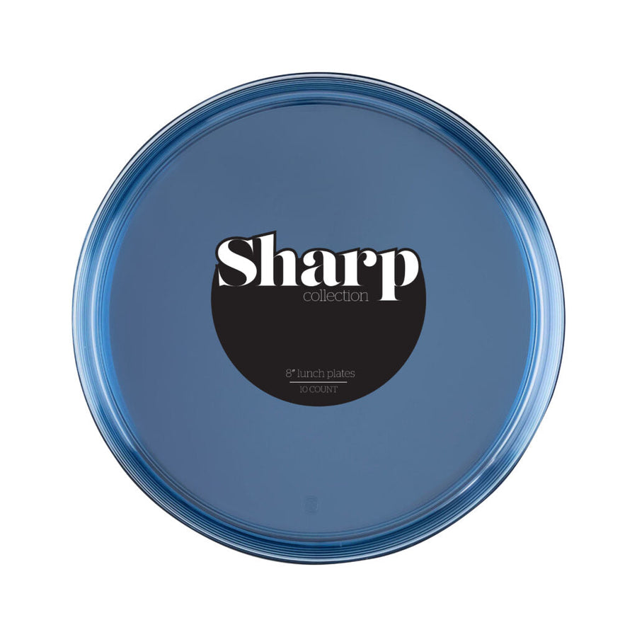 Sharp Plates - 10 Count - Blue