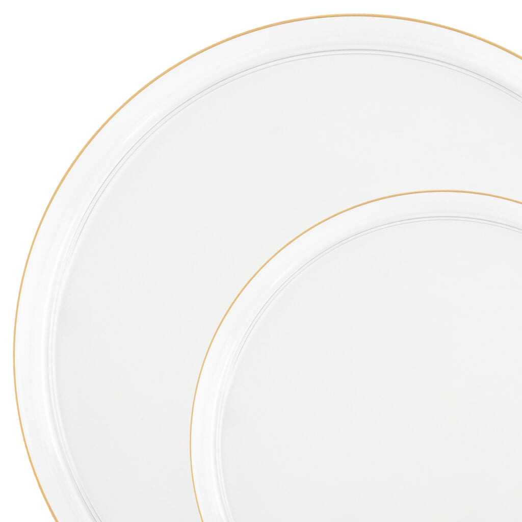 Sharp Plates - 10 Count - Clear-Gold#Color_Clear-Gold