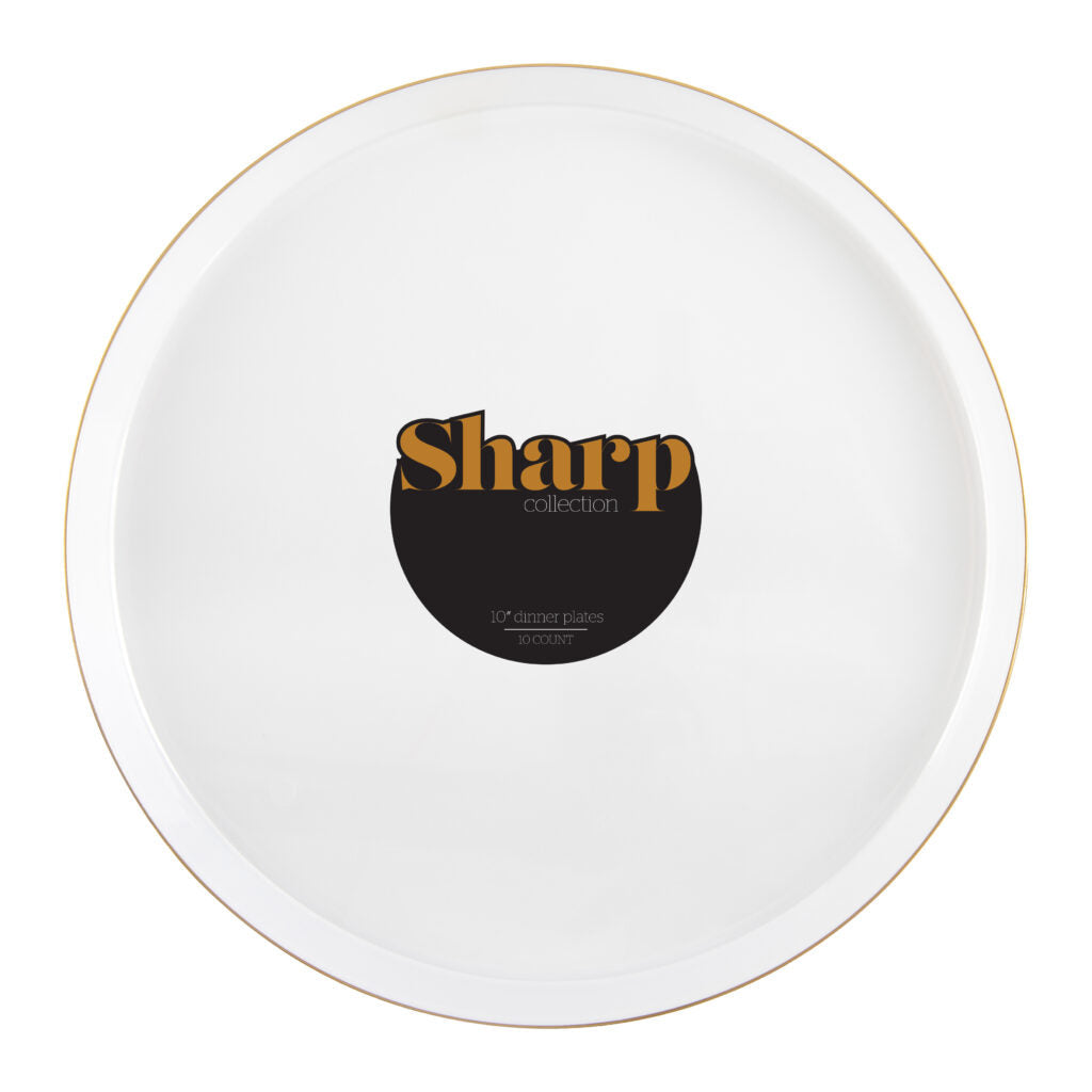 Sharp Plates - 10 Count#Color_Pearl-Gold