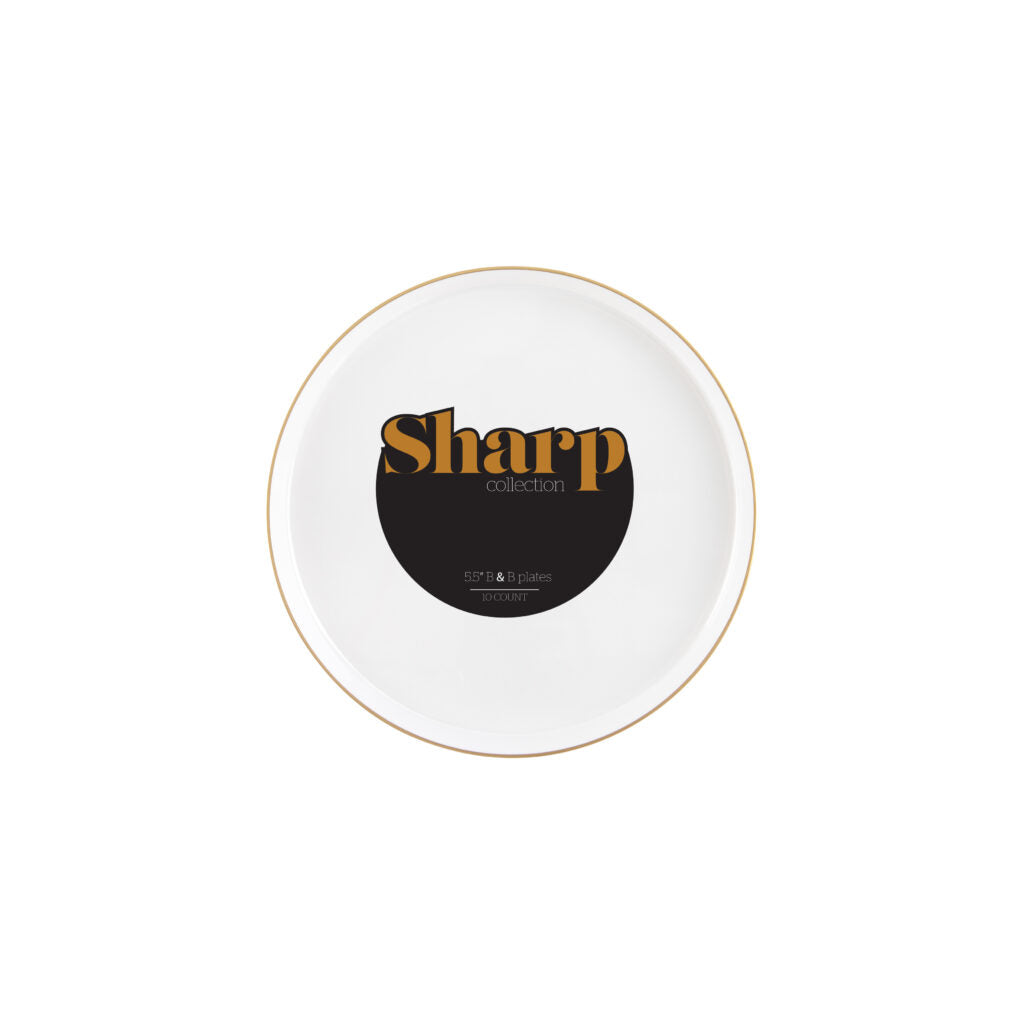Sharp Plates - 10 Count#Color_Pearl-Gold