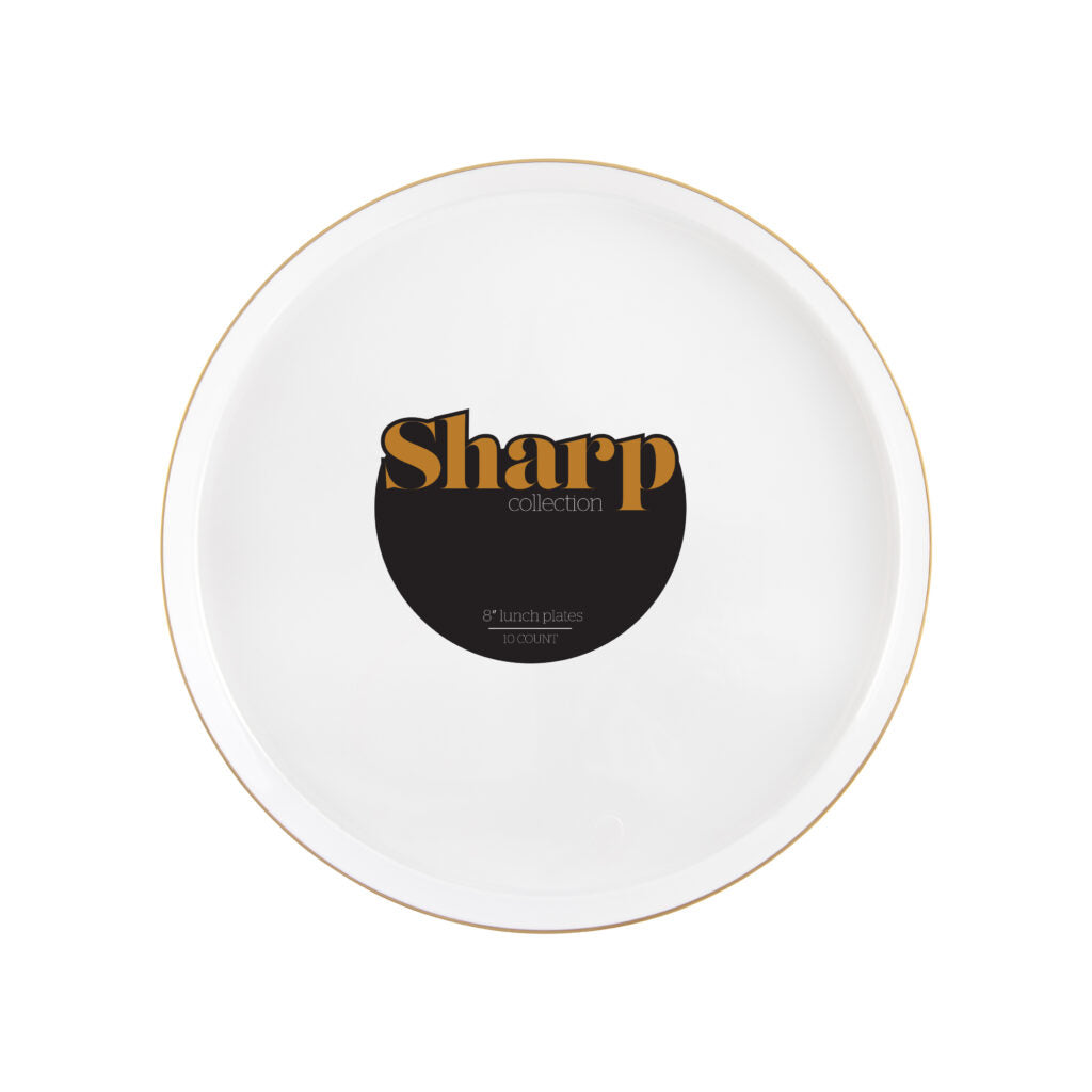 Sharp Plates - 10 Count#Color_Pearl-Gold