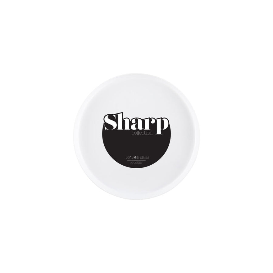 Sharp Plates - 10 Count - White
