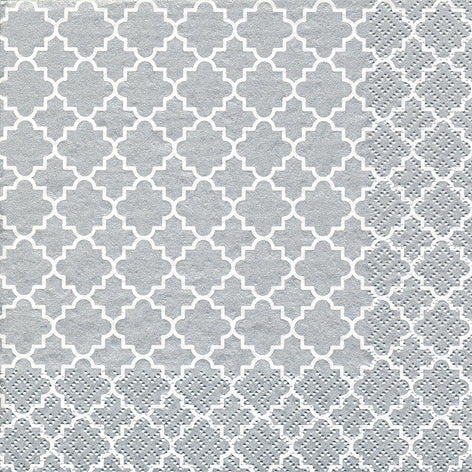 Quattrefoil Lattice Lunch Napkin - 20 Count
