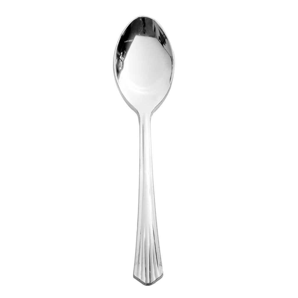 Upscale Silver Soup Spoons - 40 Count