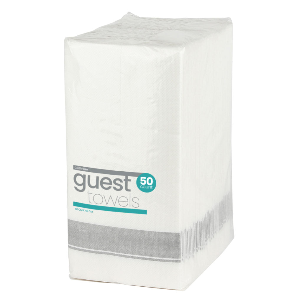 Cloth-Like Dinner Napkins with Border - The Closeout Connection#Color_Silver