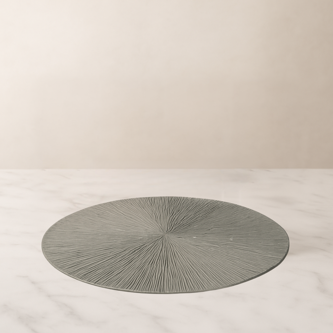 Silver Streak Round Placemat