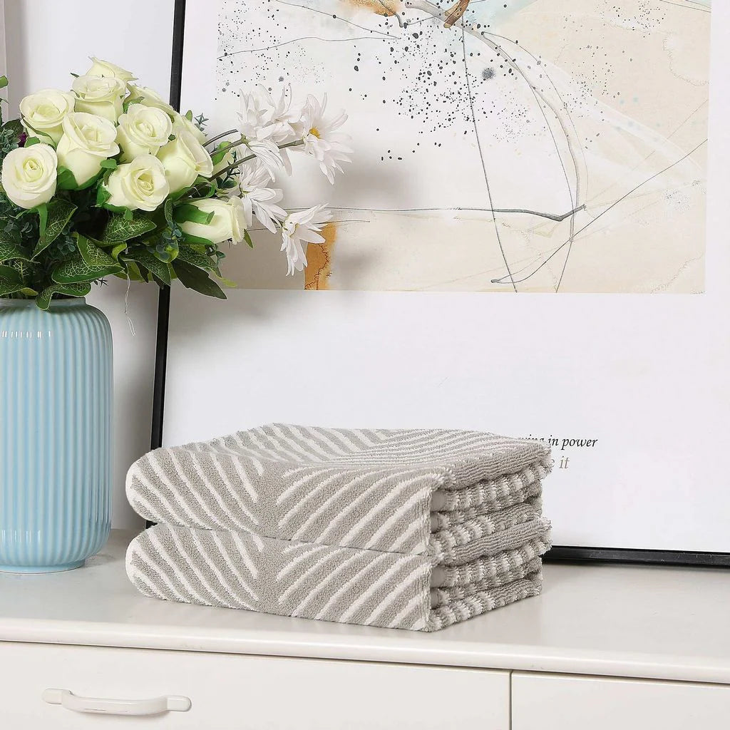 Silver Waves Hand Towel