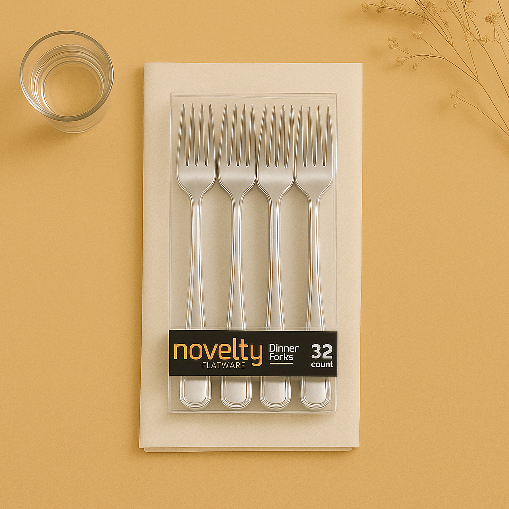 Silver Dinner Forks- 32 Count