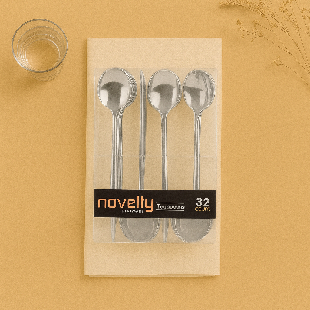 Silver Teaspoons - 32 Count