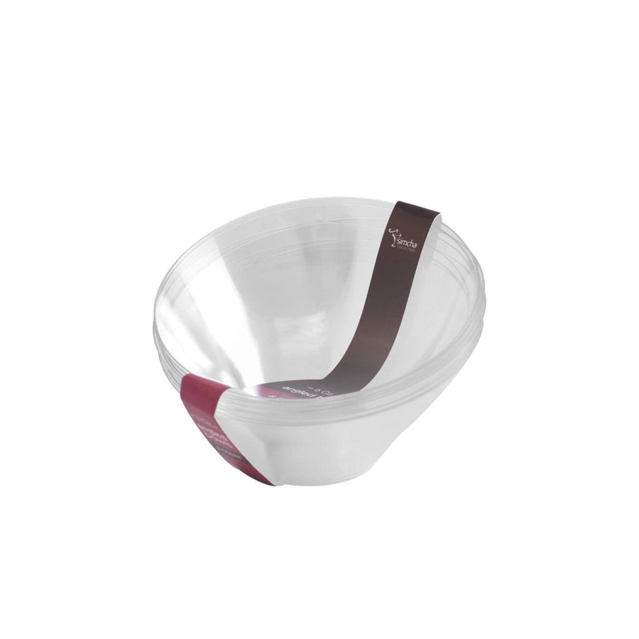 Angled Collection Clear 6 oz Serving Bowls