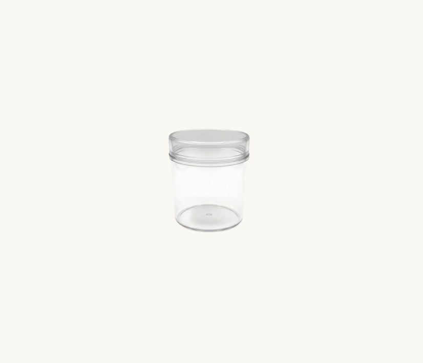 Small Lucite Round Canister