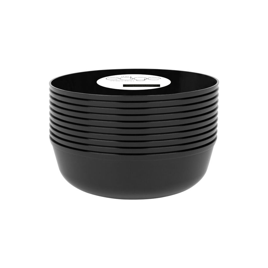 Black 16oz Soup Bowl - 10 Count - The Closeout Connection