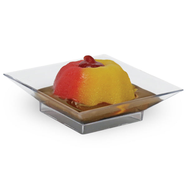 Square Mini Plastic Plates - The Closeout Connection
