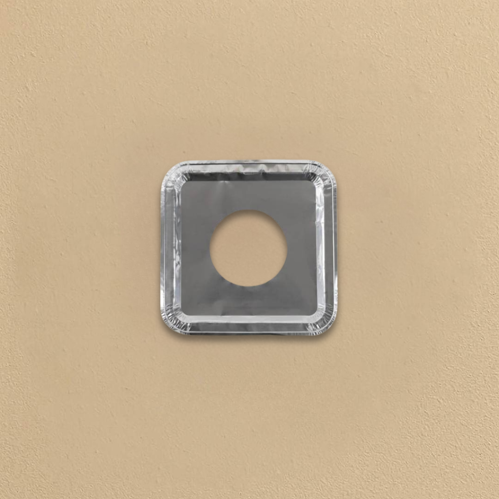 Square Aluminum Burner Bibs - 5 Count