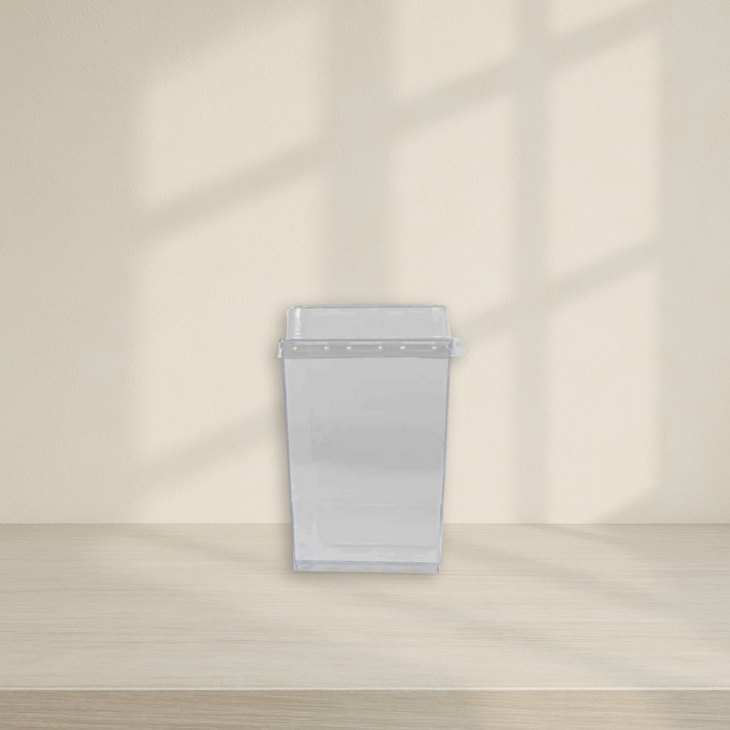 Square Cups with Lids - 10 Count