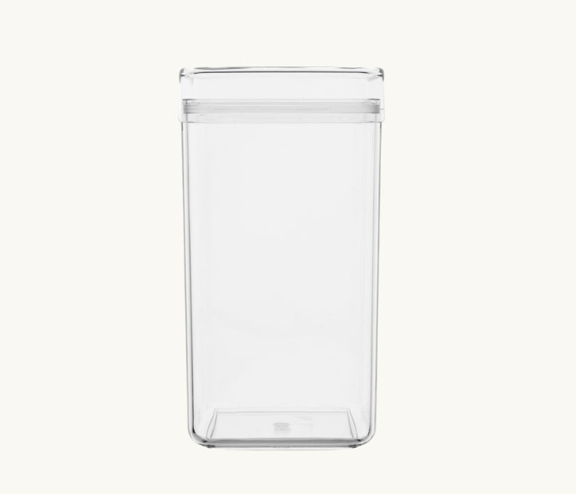 Square Lucite Jars with Lids
