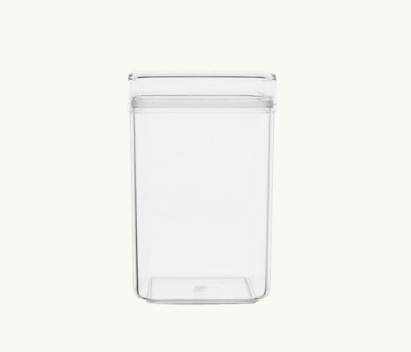 Square Lucite Jars with Lids