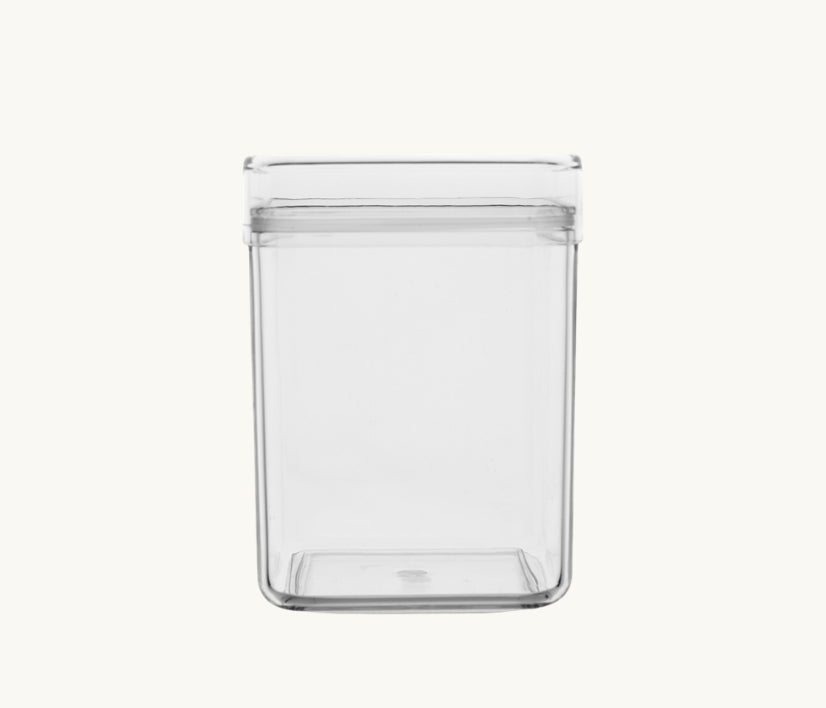 Square Lucite Jars with Lids