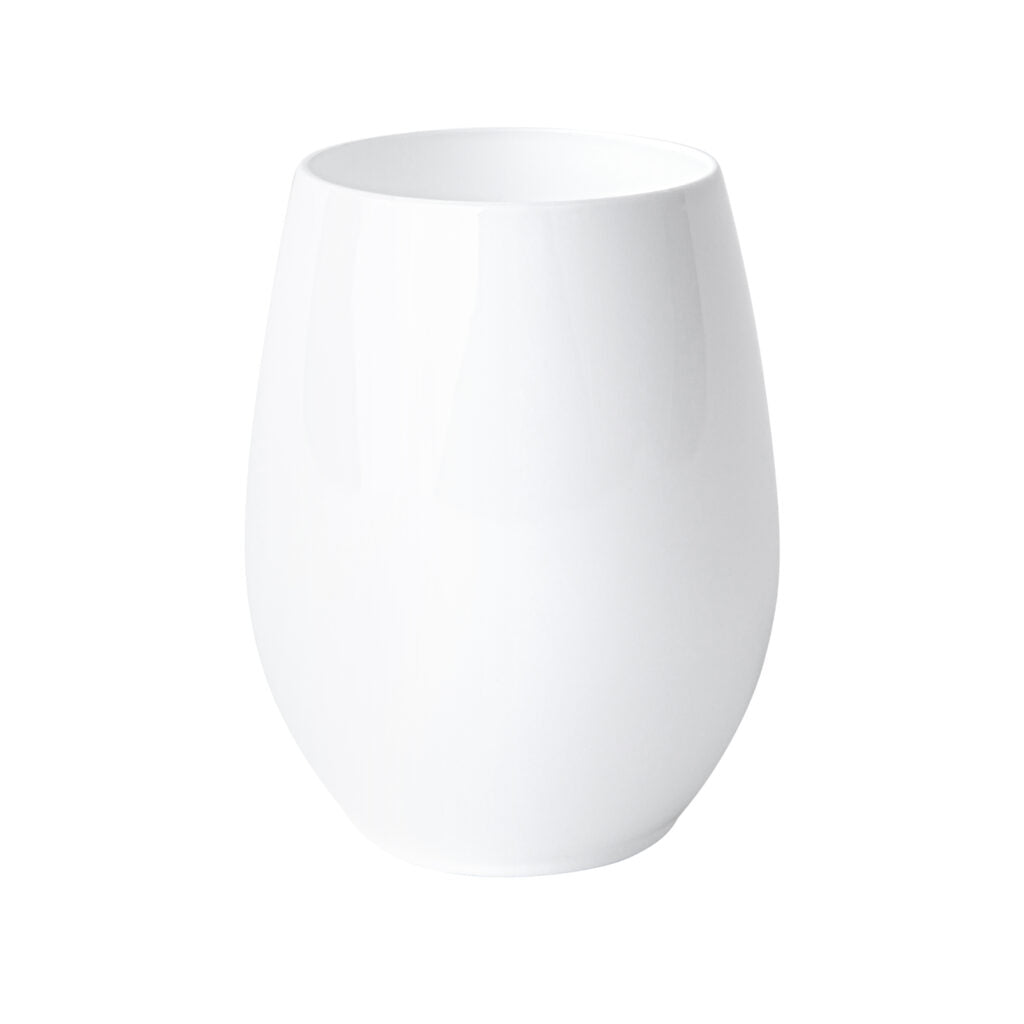 Stemless Goblets 12 oz White - 6 Count