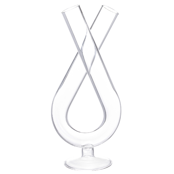 Treviso Rounded Intersecting Tube Vase - The Closeout Connection