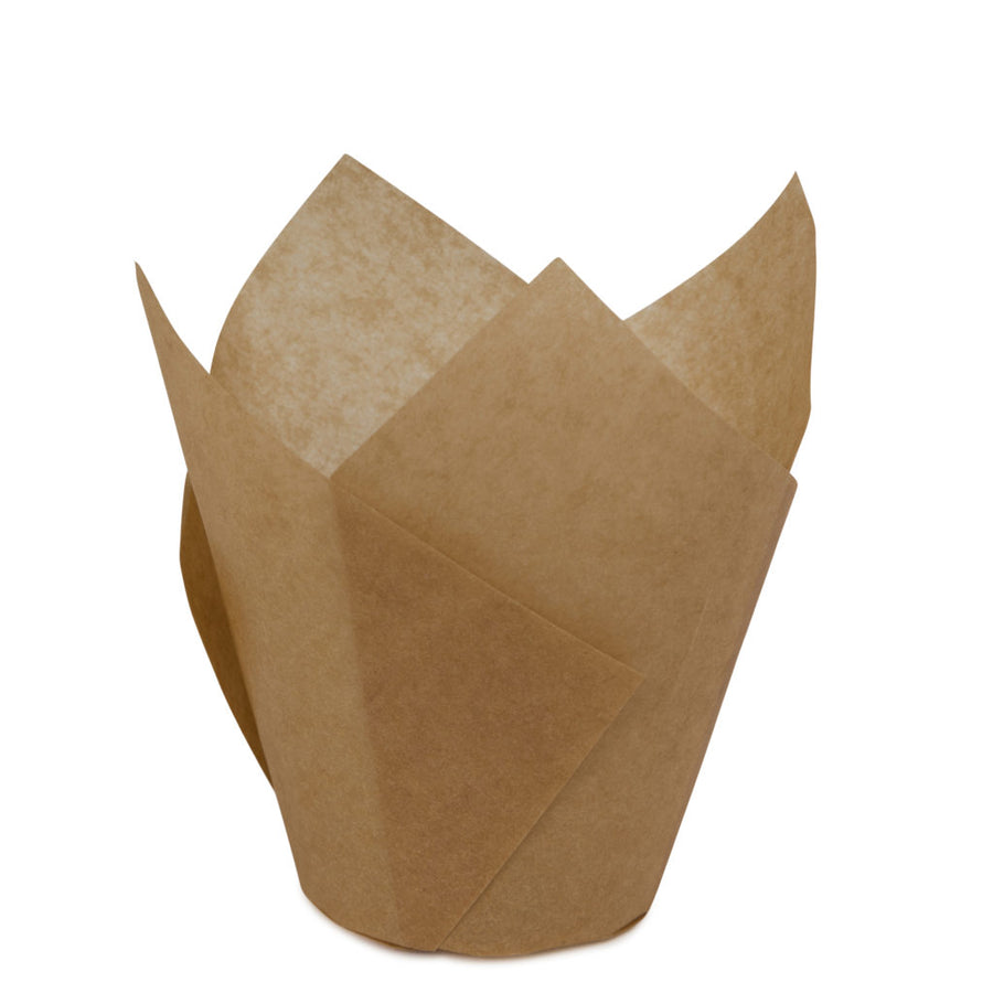 Tulip Baking Cups Natural Large - 24 Count - The Closeout Connection