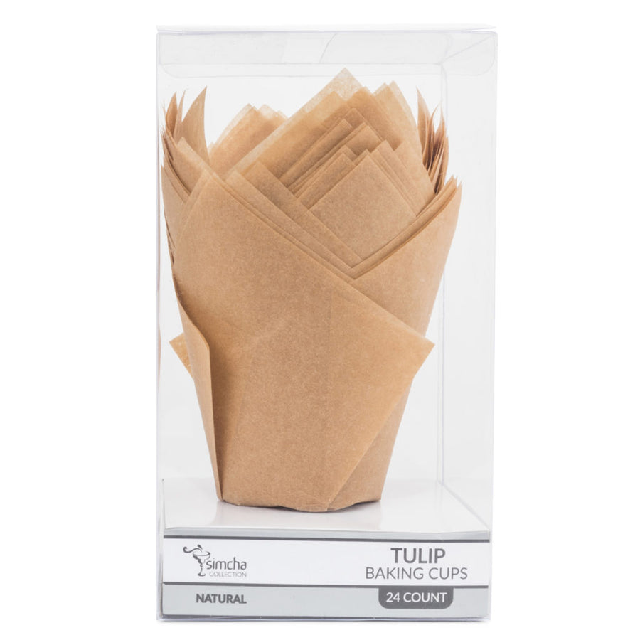 Tulip Baking Cups Natural Large - 24 Count - The Closeout Connection