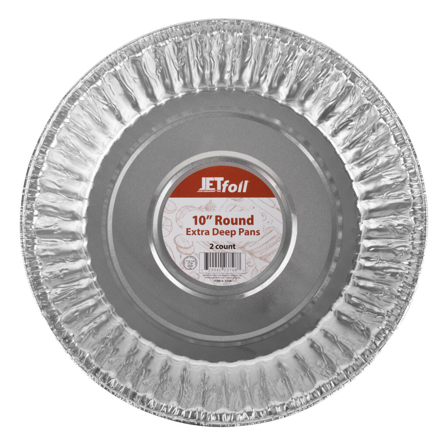 Round Extra Deep Ultra Heavy Pans - 2 Count - The Closeout Connection