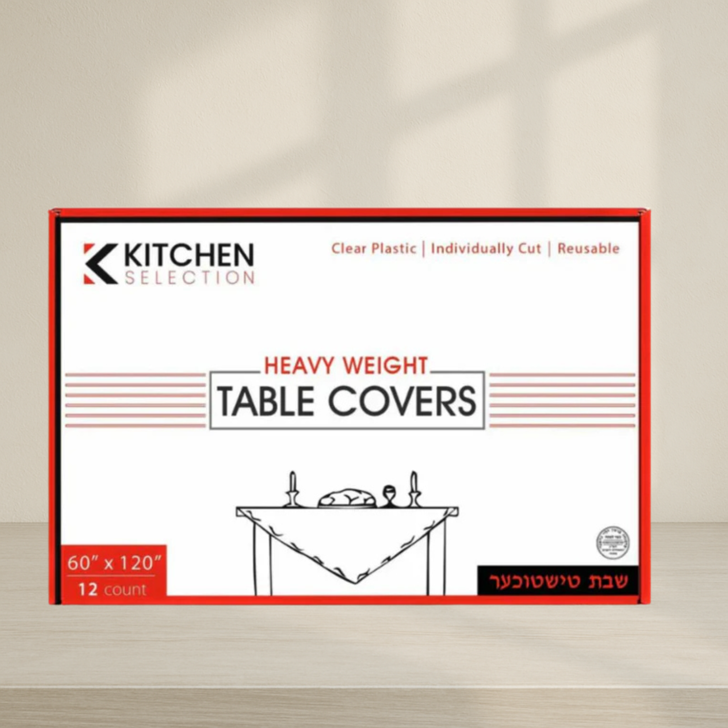 Clear Tablecloths - 12 Count