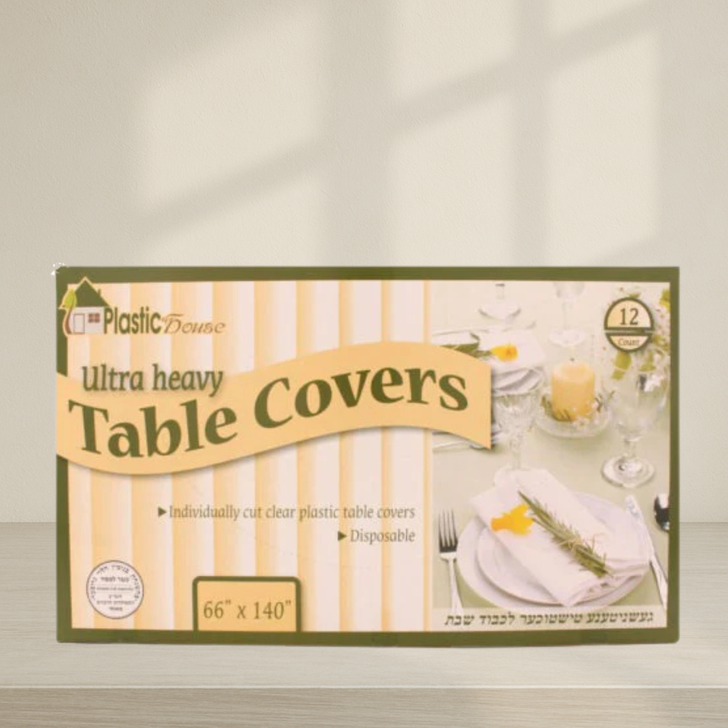 Clear Ultra Heavy Duty Table Cover - 12 ct